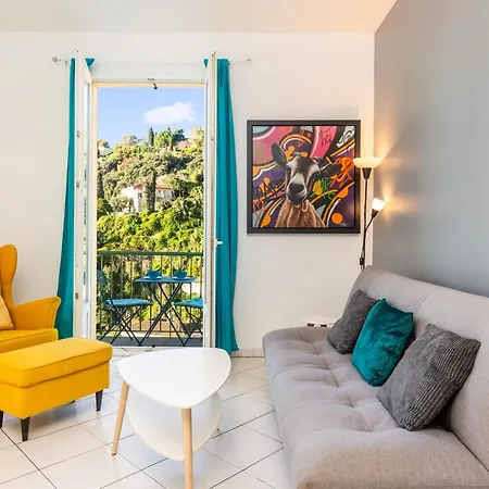 Daire Beautiful & Large Sea View Menton